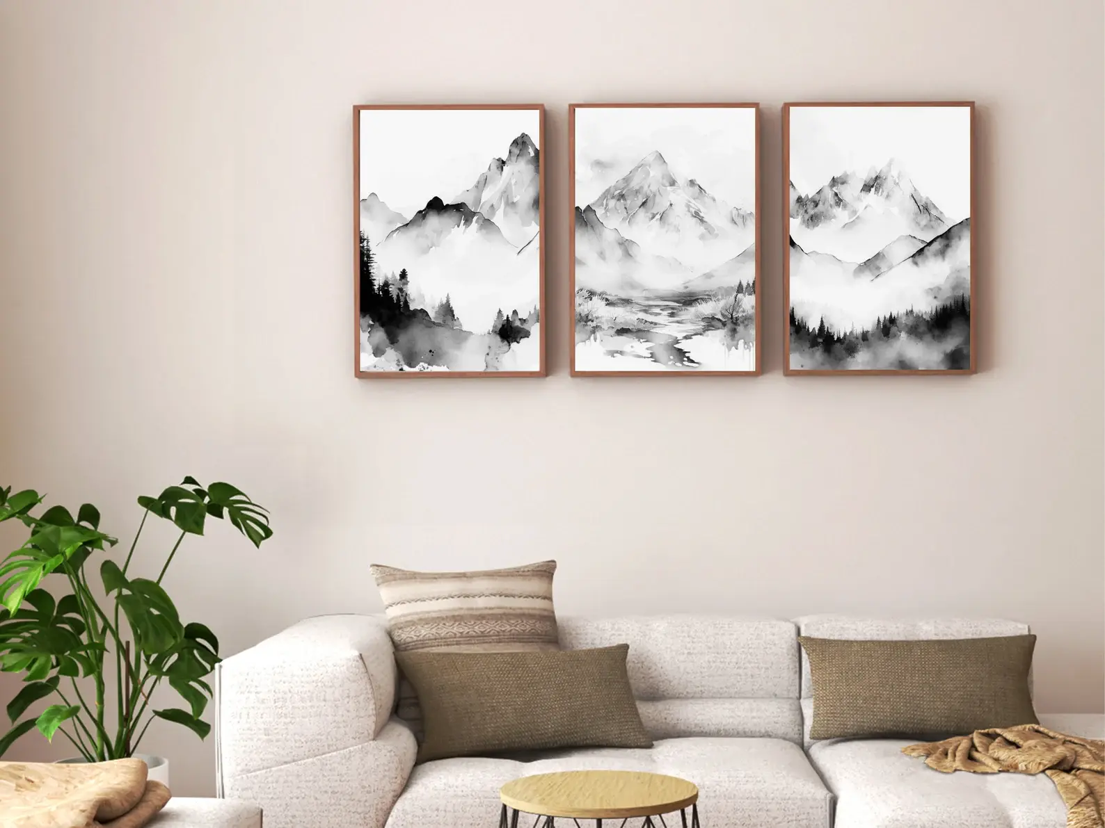 Meraki – Set of 3 Black and White Printable Wall Art