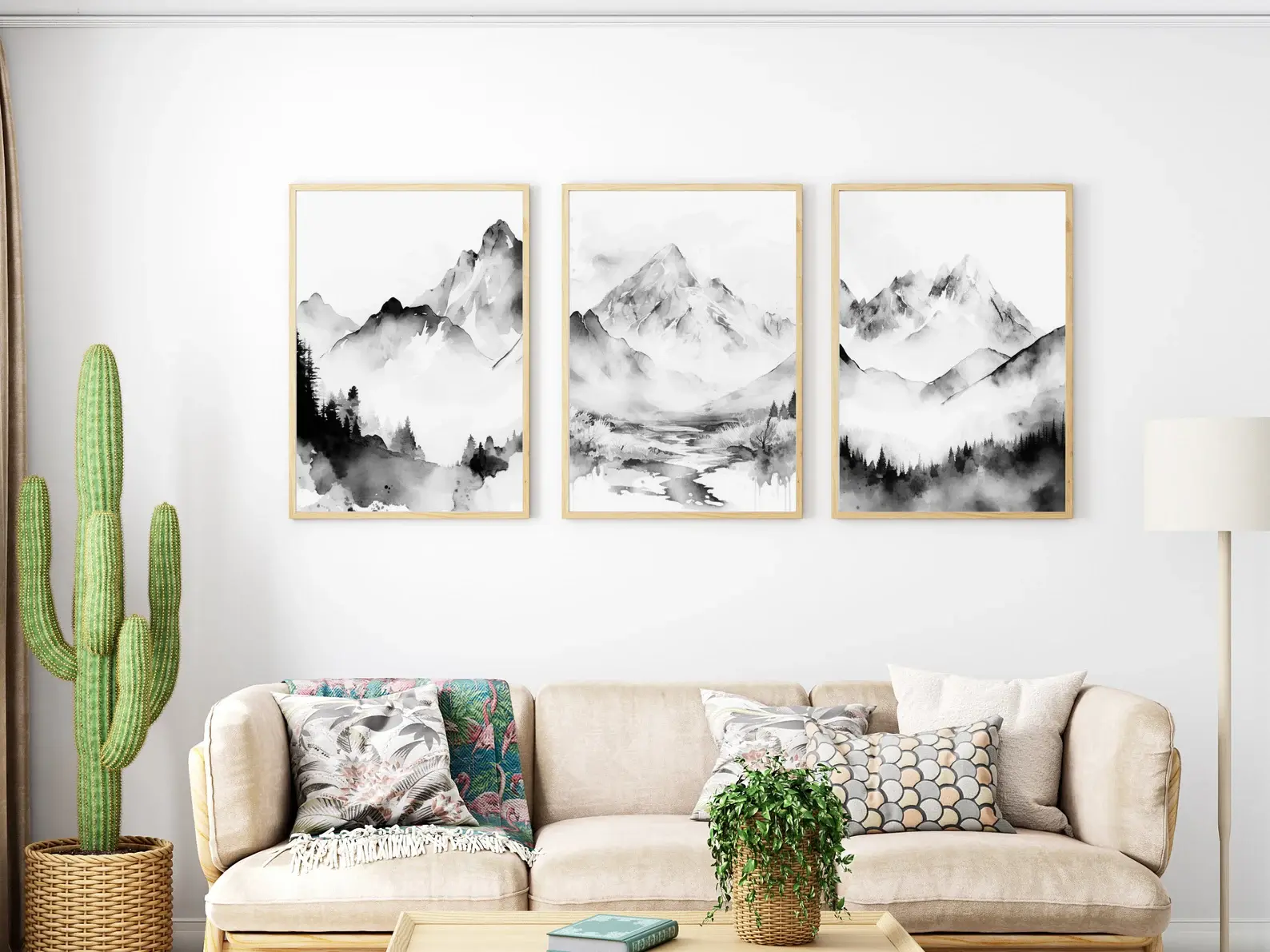 Meraki – Set of 3 Black and White Printable Wall Art